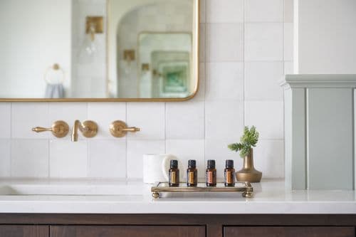 Bamboo Bathroom Accessories Set